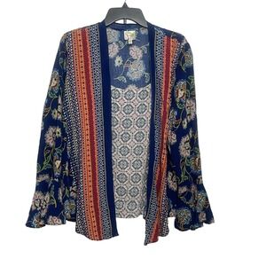 Fig and Flower XL Tank and Cardigan 100% Rayon Attached Tank Boho